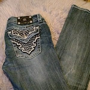 Miss Me jeans with studded out and Embelli pockets